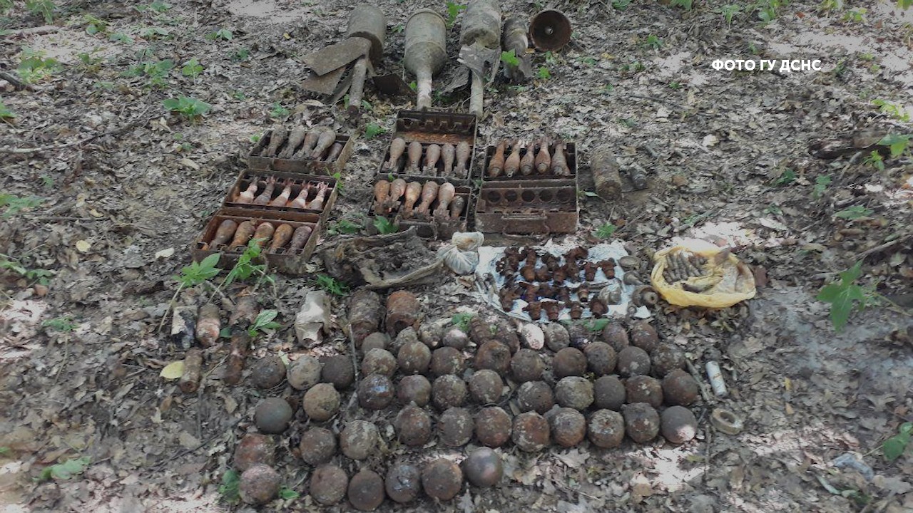 Поблизу с. Олександрія знайдено 184 вибухонебезпечні предмети, в тому числі – авіаційна бомба